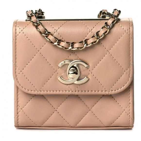 CHANEL Handbags - Chanel
Lambskin Quilted Mini Trendy CC Clutch With Chain